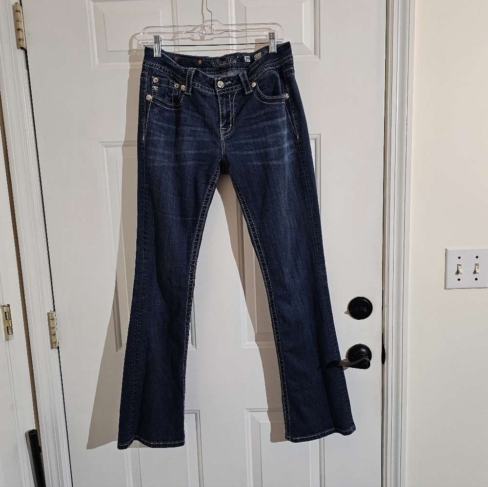 Women's Miss Me Jeans with Embroidered Cross Design - Picture 3 of 16